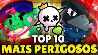 TOP 10 BRAWLERS MAIS PERIGOSOS DO COMBATE SOLITÁRIO NO BRAWL STARS! #brawlstarstierlist #brawlstars