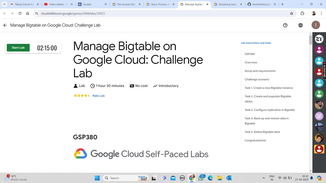 Manage Bigtable On Google Cloud: Challenge Lab || Lab Solution ...