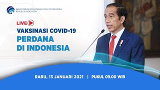 [LIVE] Vaksinasi COVID-19 Perdana di Indonesia oleh Presiden Joko Widodo