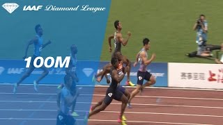 Bingtian Su wins the Men's 100m - IAAF Diamond League Shanghai 2017