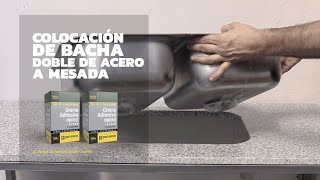 ¿Cómo colocar una bacha de cocina / acero inoxidable?