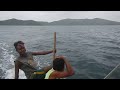 sailing a traditional outrigger canoe in the louisiades