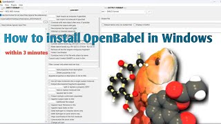 How to install OpenBabel on your Windows