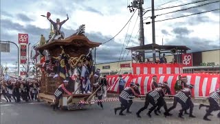 令和4年　岸和田だんじり祭り　宵宮　午前曳行　交流、カンカン場など。