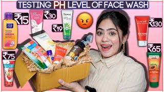 Testing out PH level of Cheapest face wash | Starting at ₹15 | 😡Stop it ❌ | Ronak Qureshi.