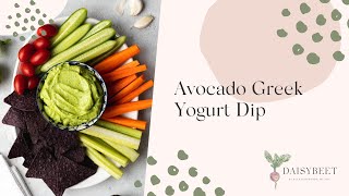 Avocado Greek Yogurt Dip Recipe