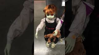 3ft Animated LED Zombie Girl with Bear (home depot 2021)