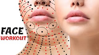 FACE WORKOUT | FACE FAT + DOUBLE CHIN + FACE LIFT + FACE TIGHTENING