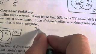 IB Conditional Probability Example 11
