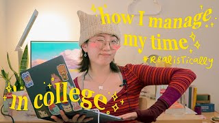 24 hours in my life ⏰ & how i balance college, youtube, + more!
