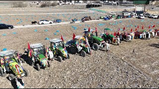 Tibetan farmers celebrate spring ploughing with modern agricultural machinery