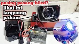 Cara pasang relay lampu biled ke semua jenis motor // fungsi relay untuk biled