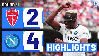 MONZA-NAPOLI 2-4 | HIGHLIGHTS | Osimhen scores in six-goal thriller | Serie A 2023/24