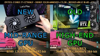 New Mid Range GPU vs OLD High End GPU | B580 vs 3080 12GB | 3 Games Tested at 1440P \u0026 1080P (2025)