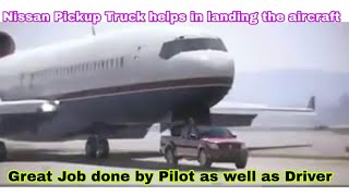Nissan Greatest Ads of pickup truck amazing Stunt Help Aircraft land safely #advertisement #airport
