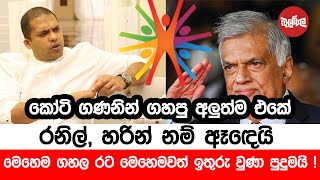 කෝටි ගණනින් ගහපු අලුත්ම එක මෙන්න රනිල් සහ හරින්ගේ ත් නම් ඈඳෙයි