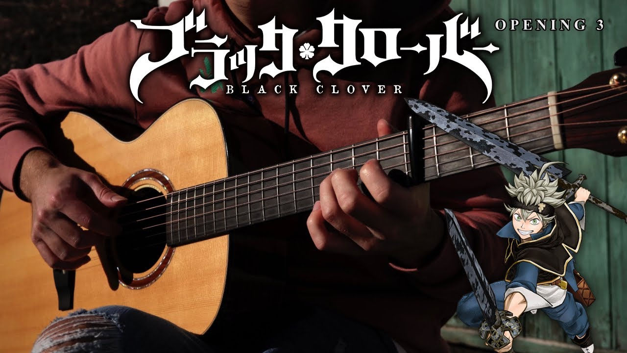 Black Clover Op 3 Black Rover Fingerstyle Guitar Chords