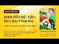 GIẢNG KINH TIỂU BỘ - TẬP 1 | BÀI 1 - QUY Y TAM BẢO | 21/09/2024 | SƯ THANH MINH