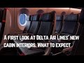 A first look at Delta Air Lines' new cabin interiors. What to expect.