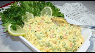 INSALATA RUSSA RICETTA ORIGINALE | Completa con maionese  || RUSSIAN SALAD RECIPE