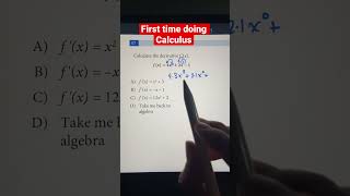 Finding the Derivative of a Polynomial Function | Intro to Calculus #shorts #math #maths