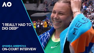 Amanda Anisimova On-Court Interview | Australian Open 2024 Third Round