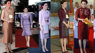 รวมฉลองพระองค์ในชุดผ้าไหม ของพระราชนี ในพระกรณียกิจต่างๆ งดงามมาก