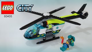 LEGO CITY - Emergency Rescue Helicopter - SET 60405 Speed Build Instructions