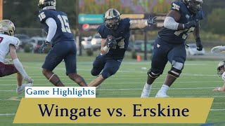 Game Highlights: Wingate Football vs Erskine - 9/30/2023