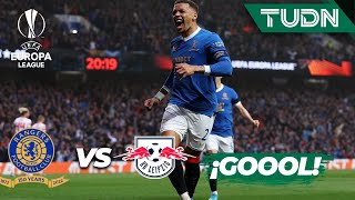¡Empezó la remontada! Tavernier anota | Rangers 1-0 Leipzig | UEFA Europa League - Semis | TUDN