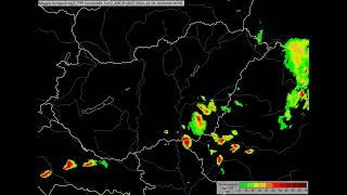 Heves zivatarok Kelet-Magyarországon radar és villám film alapján  2024.07.17. /Severe thunderstorms