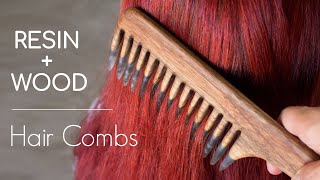 DIY Wood Hair Comb w/ EPOXY RESIN