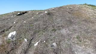 Walking up wonderful \u0026 impressive Gop Hill Neolithic Mound Trelawnyd Flintshire Cymru Wales