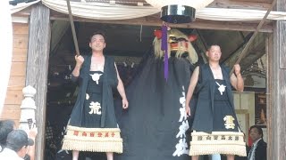 山形県長井市 黒獅子 寺泉・五所神社(1)