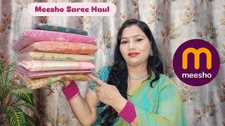 Tissue Silk Saree Haul From Meesho in Affordable Price #meesho #mustwatch @shoppingmania21