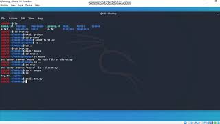 Create python file in kali linux
