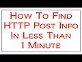Finding HTTP Headers For HTTP Post