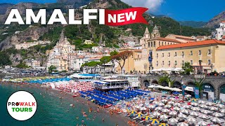 Amalfi & Atrani, Italy Walking Tour - 4K 60fps with Captions *NEW*