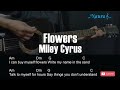 Miley Cyrus - Flowers Guitar Chords Lyrics