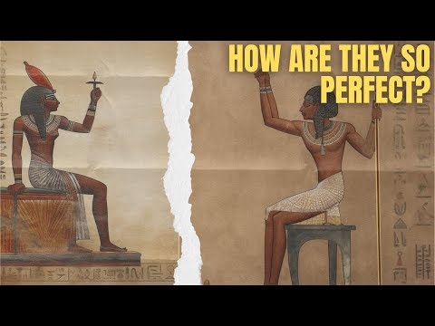 What is the characteristics of Egyptian paintings?