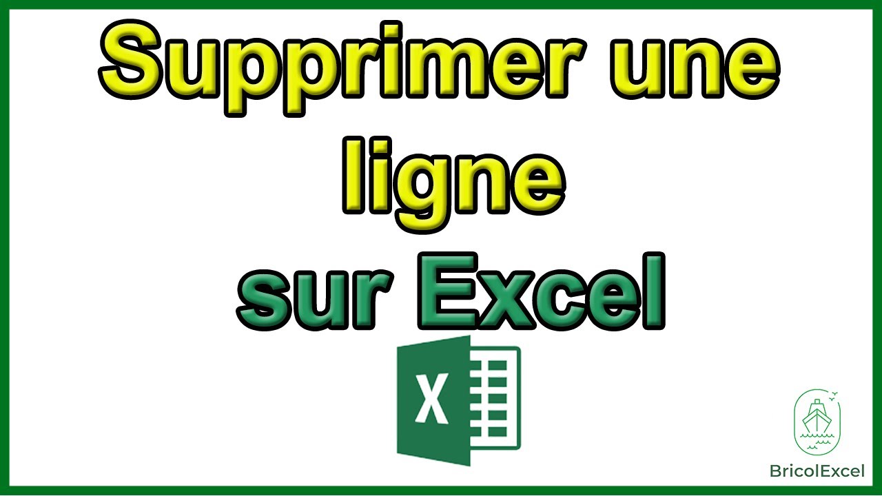 Comment Supprimer Une Ligne Sur Excel - YouTube