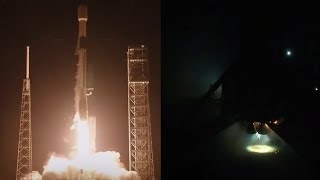 SpaceX Starlink 114 launch and Falcon 9 first stage landing, 18 October 2023