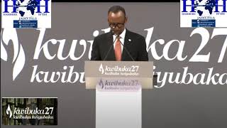 KWIBUKA27: IJAMBO RYOSE PEREZIDA PAUL KAGAME YAVUGIYE KURI KIGALI ARENA! UBUTUMWA NYABWO KU MAHANGA!