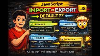 ES6 Modules in JavaScript | export, import & default export Explained