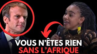 Cette AFRICAINE A Laissée MACRON BOUCHE BÉE ( DISCOURS CHOC )