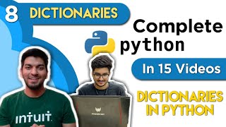 [Part 8] Python in 15 Videos | Dictionaries in Python | A to Z of Dictionaries | Hindi Tutorial