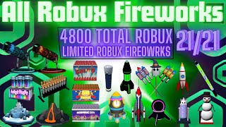 All Robux Fireworks In (Fireworks Playground) (30/1/2025) Roblox