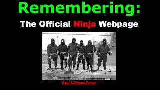 When the Internet Was Weird: The Official Ninja Webpage
