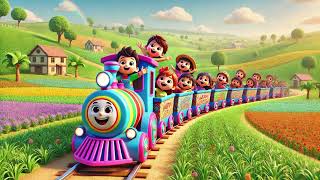 🚂🎶 The Happy Train Song: All Aboard for a Joyful Ride on the Fun Train | Nursery Rhymes \u0026 Kids Songs