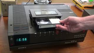 Sony SL-C7UB Betamax Video Recorder Demo for eBay - NOW SOLD